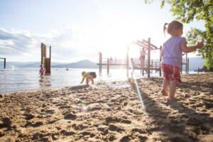 discovering gyro beach for family in kelowna