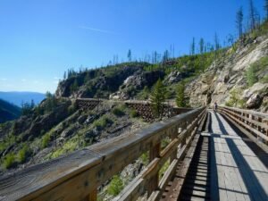 myra canyon for family activity in kelowna