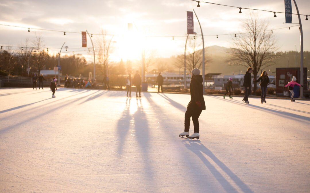 stuart park ice skate rink kelowna for free with all family